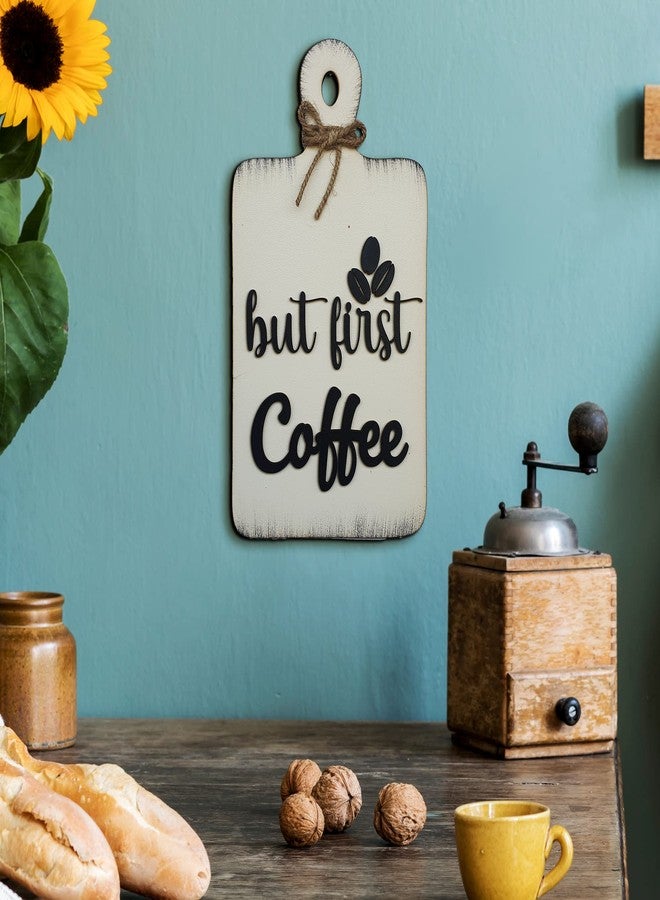 Chalk My Theme But First Coffee Quote Chop Board Wooden Wall Art for Kitchen, Cafe, Restaurant, Dining Table | Kitchen Decoration Item | Kitchen Wall Decor | Kitchen Wall Hanging Décor - Image 3